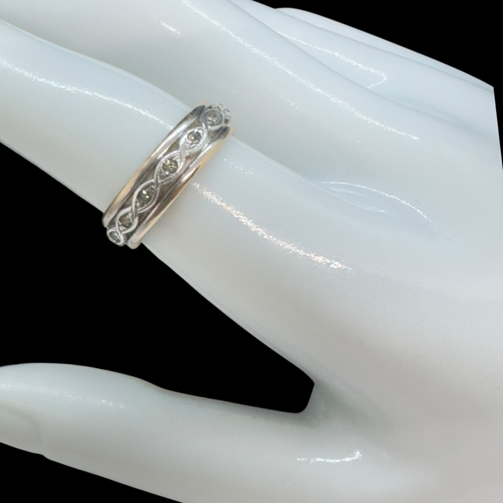 Vintage Unisex Hallmarked Uncas 10K Gold Filled & Sterling Band